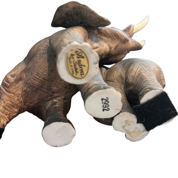 Elephant Family Andrea by Sadek 2992 Mother and Baby Trunk Up Precious - Picture 12 of 13